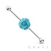 ROSE CENTER 316L SURGICAL STEEL INDUSTRIAL BARBELL